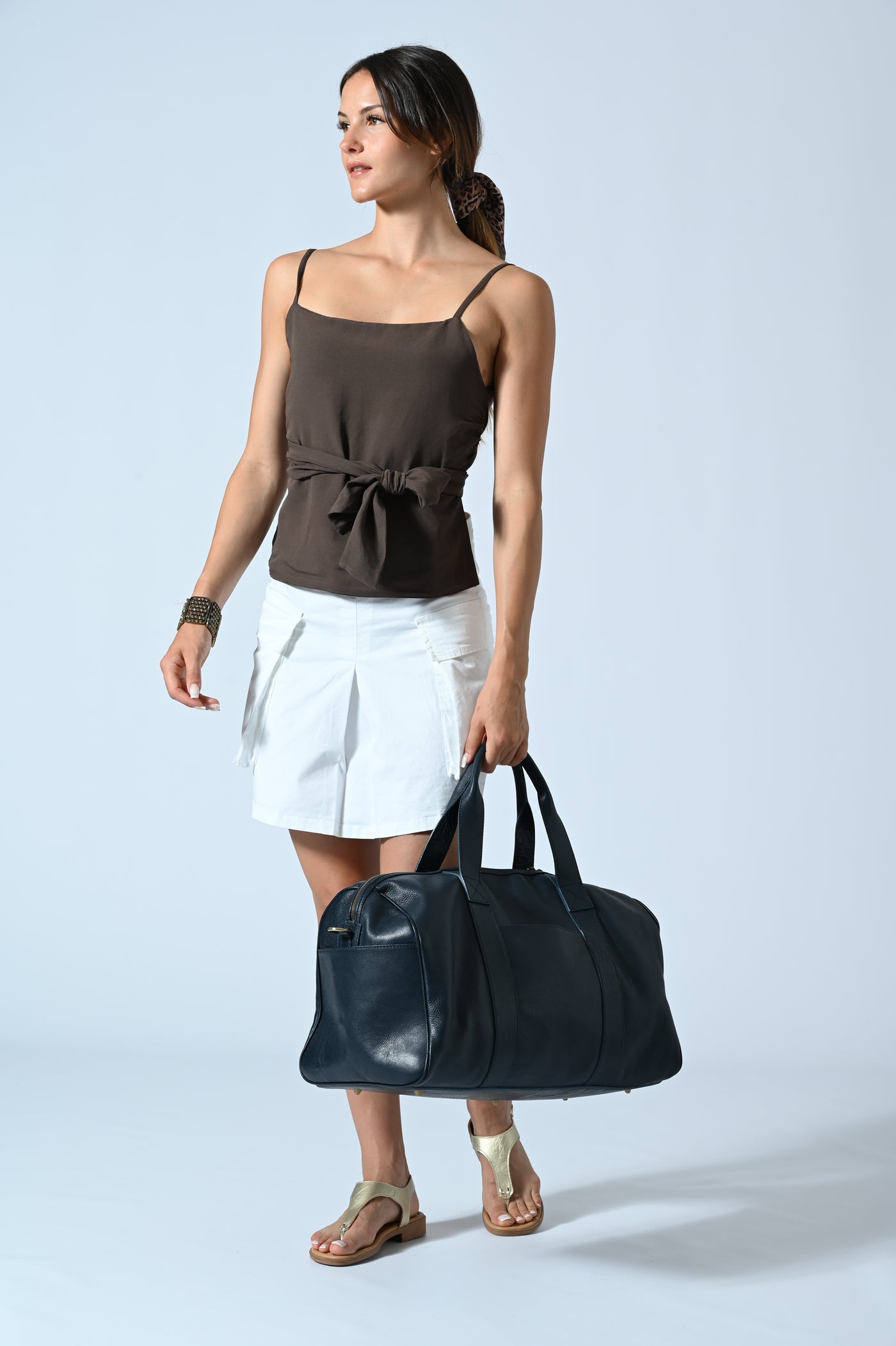 MINIGONNA CARGO COTONE