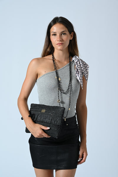 CANOTTA CUT-OUT MONOSP FOULARD
