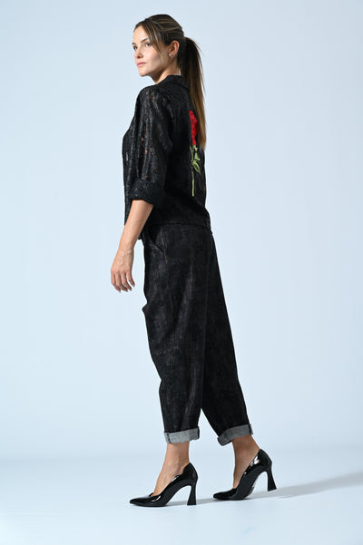 CAMICIA PIZZO RE-LOVED ROSA