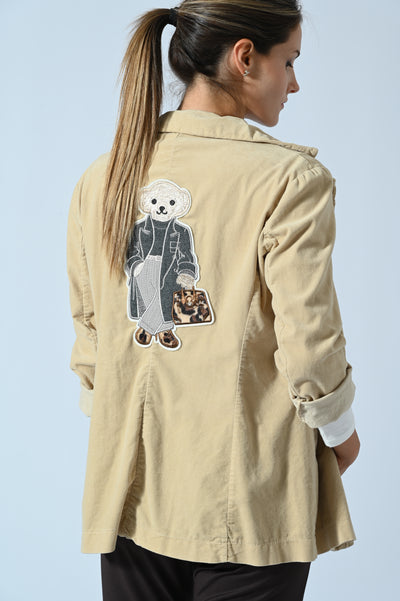 GIACCA LVELLUTO RE-LOVED BEAR