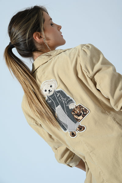 GIACCA LVELLUTO RE-LOVED BEAR