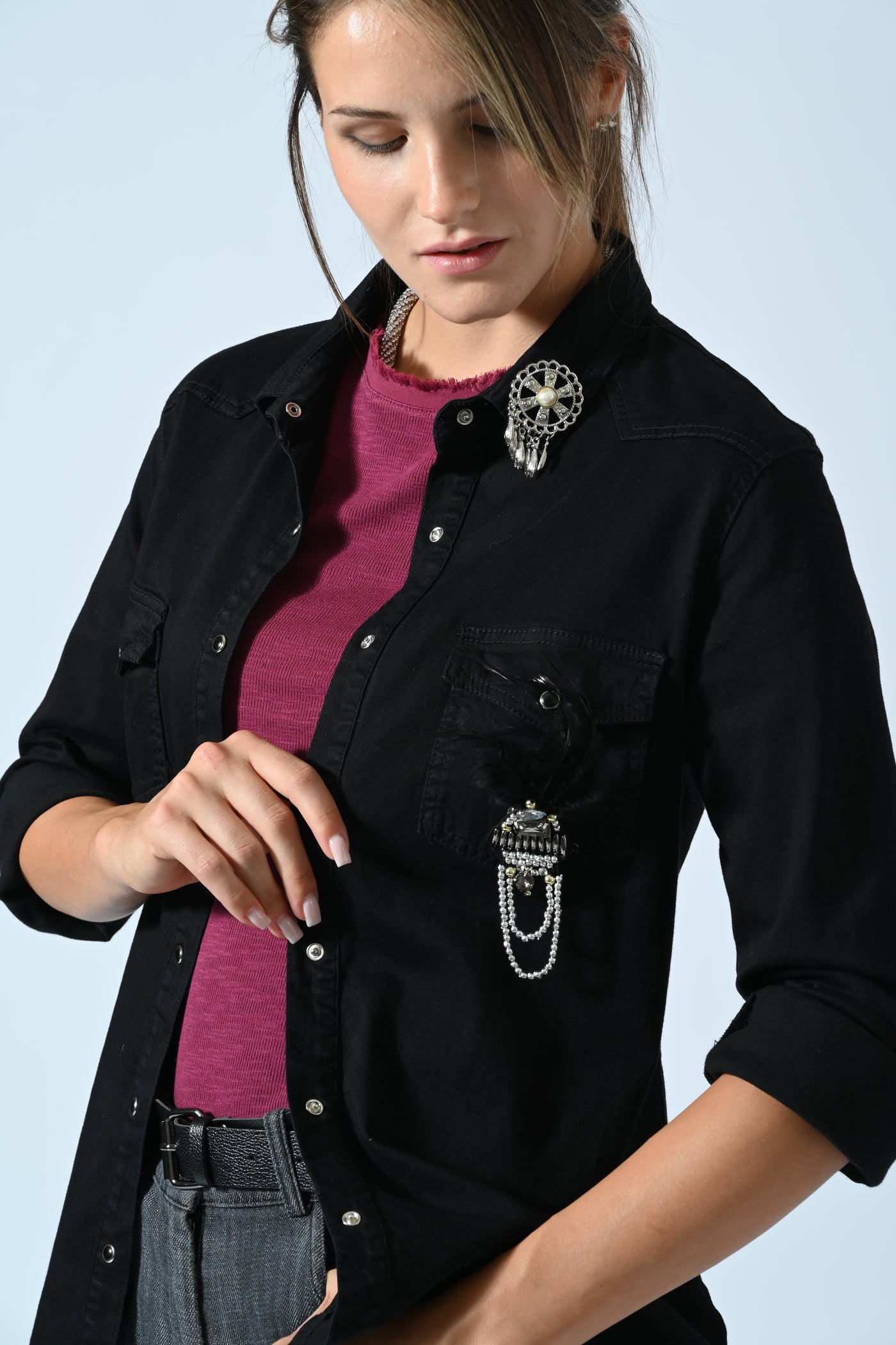 CAMICIA DENIM RE-LOVED GUFO