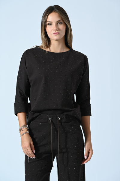 MAGLIA OVER P. MILANO STRASS