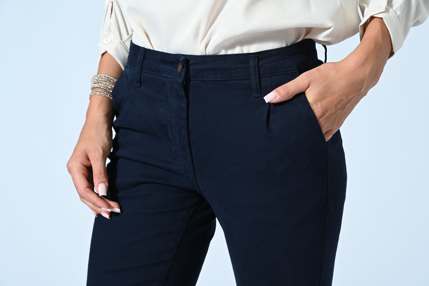 PANT. CHINO CROPPED COTONE