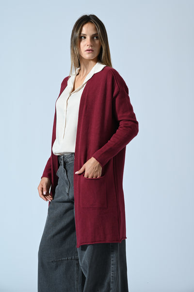 CARDIGAN LUNGO APERTO