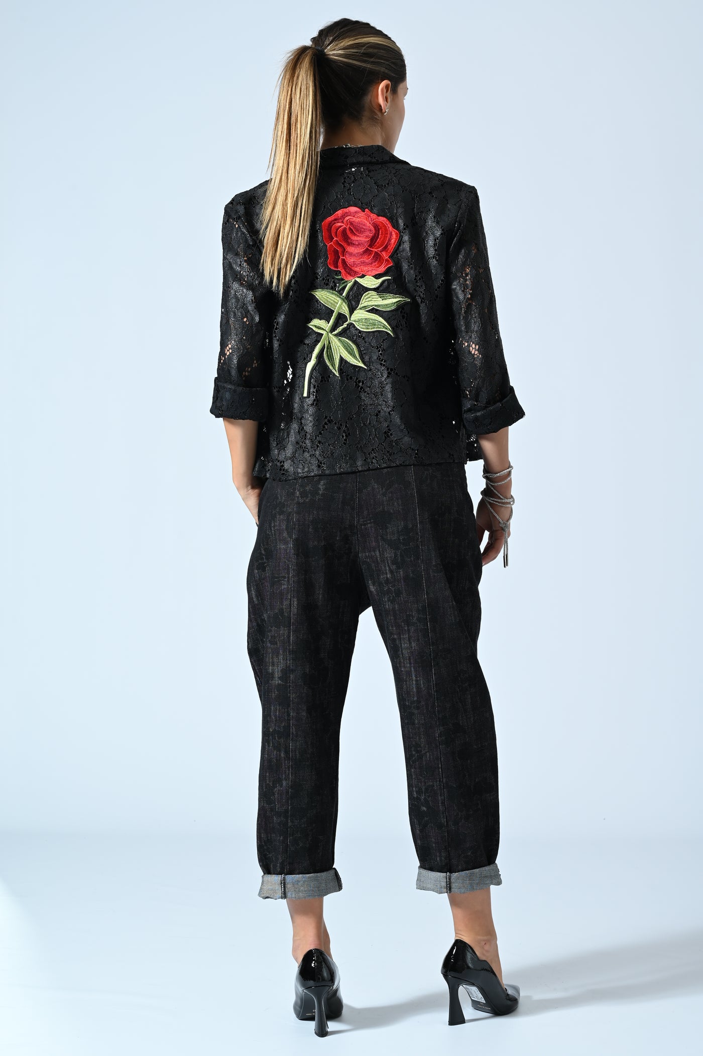 CAMICIA PIZZO RE-LOVED ROSA