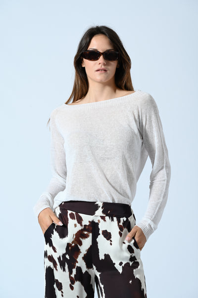 MAGLIA GIRO LINO
