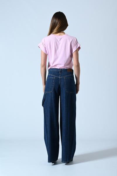 DENIM FLUIDO PALAZZO WORK