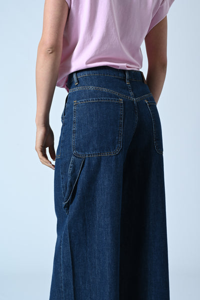 DENIM FLUIDO PALAZZO WORK