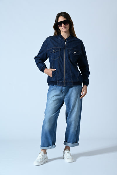 JEANS BOY-FIT PINCE CINT.