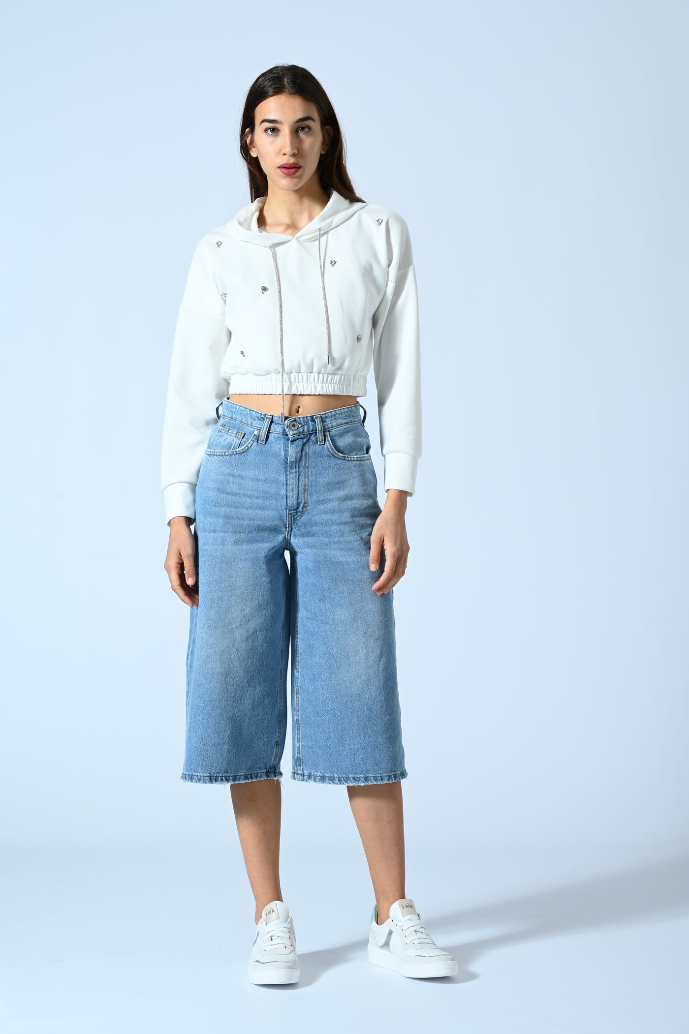 DENIM SUPER CROPPED