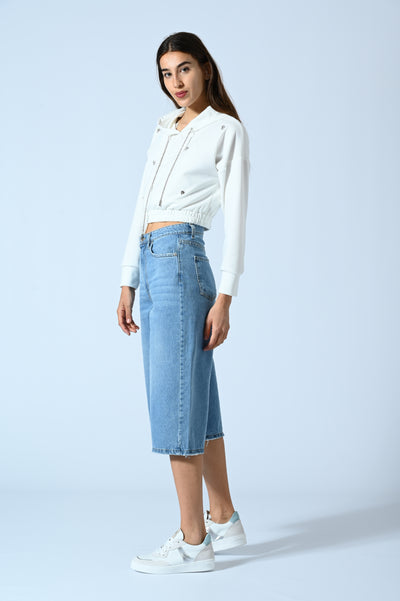 DENIM SUPER CROPPED