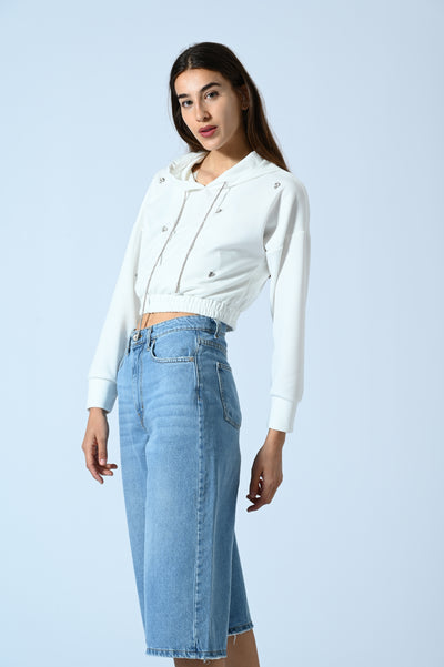 DENIM SUPER CROPPED