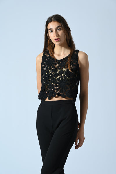 TOP MAGLIA UNCINETTO