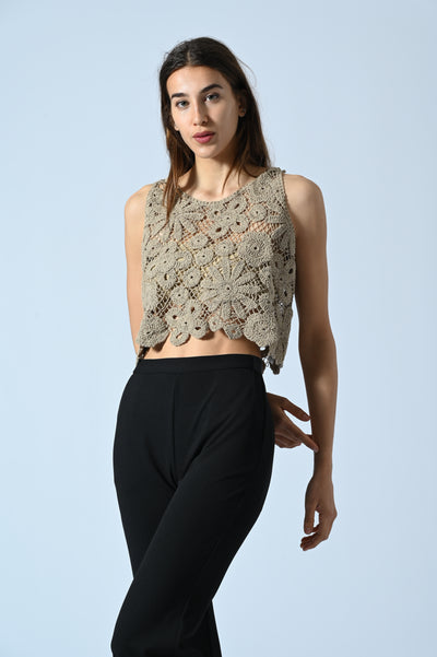 TOP MAGLIA UNCINETTO