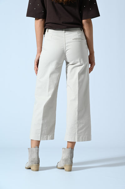 PANT. CHINO PALAZZO CROPPED