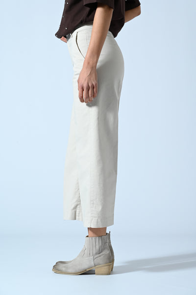 PANT. CHINO PALAZZO CROPPED