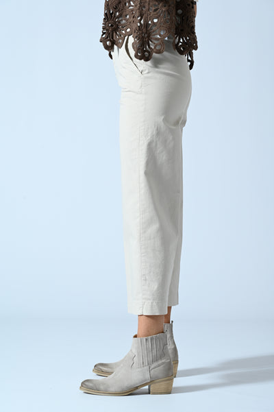 PANT. CHINO PALAZZO CROPPED