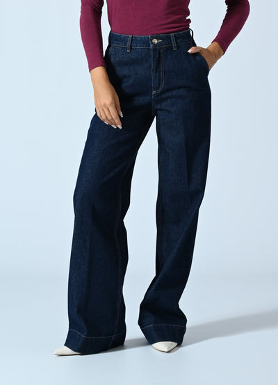 DENIM PALAZZO CHINO LAV. 0