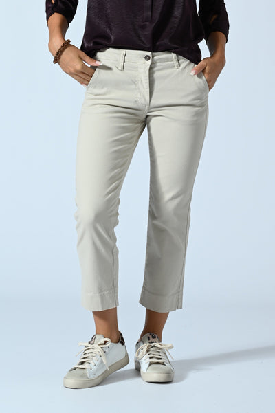 PANT. CHINO CROPPED COTONE