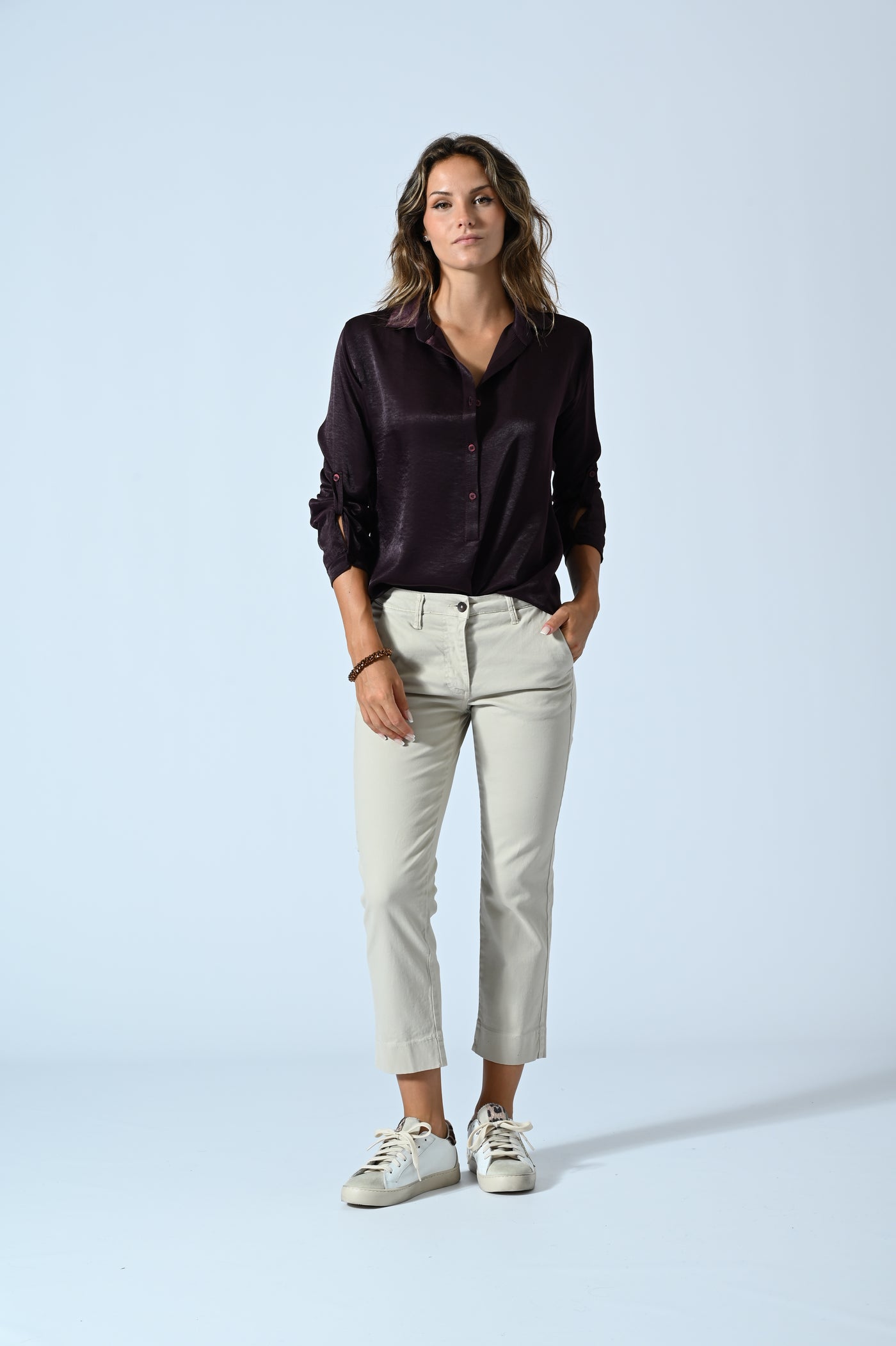 PANT. CHINO CROPPED COTONE