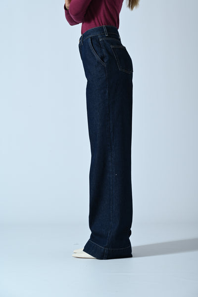 DENIM PALAZZO CHINO LAV. 0