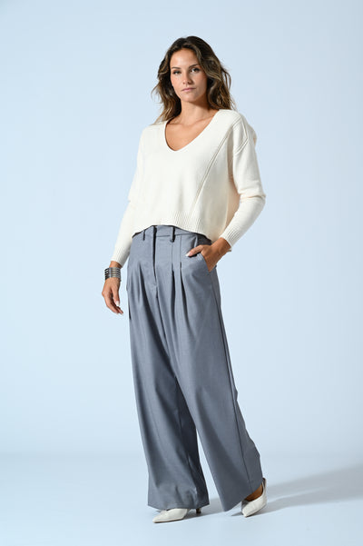 PANT. PALAZZO M/LANA DOPP PINC