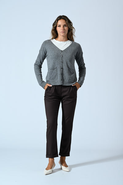 CARDIGAN TASCHE VISCOSA