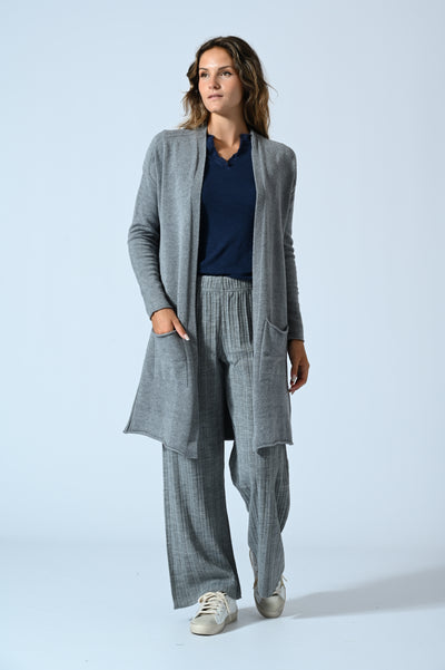 CARDIGAN LUNGO APERTO