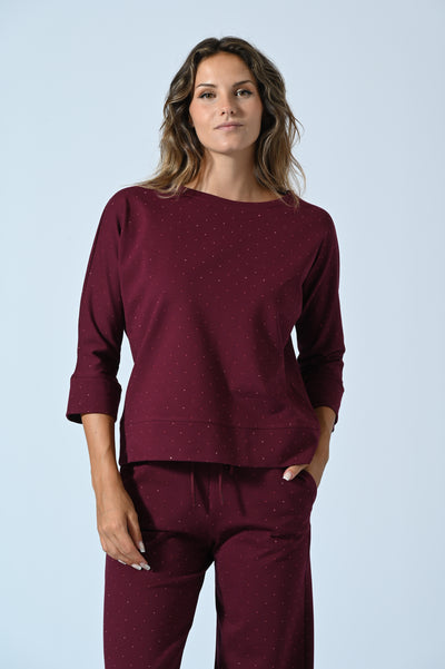 MAGLIA OVER P. MILANO STRASS