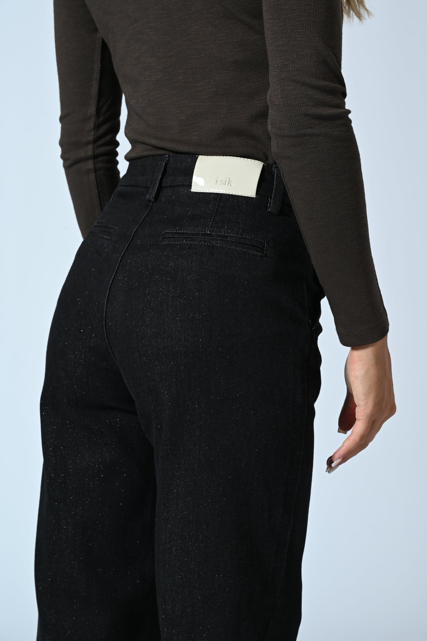 JEANS PALAZZO LUREX