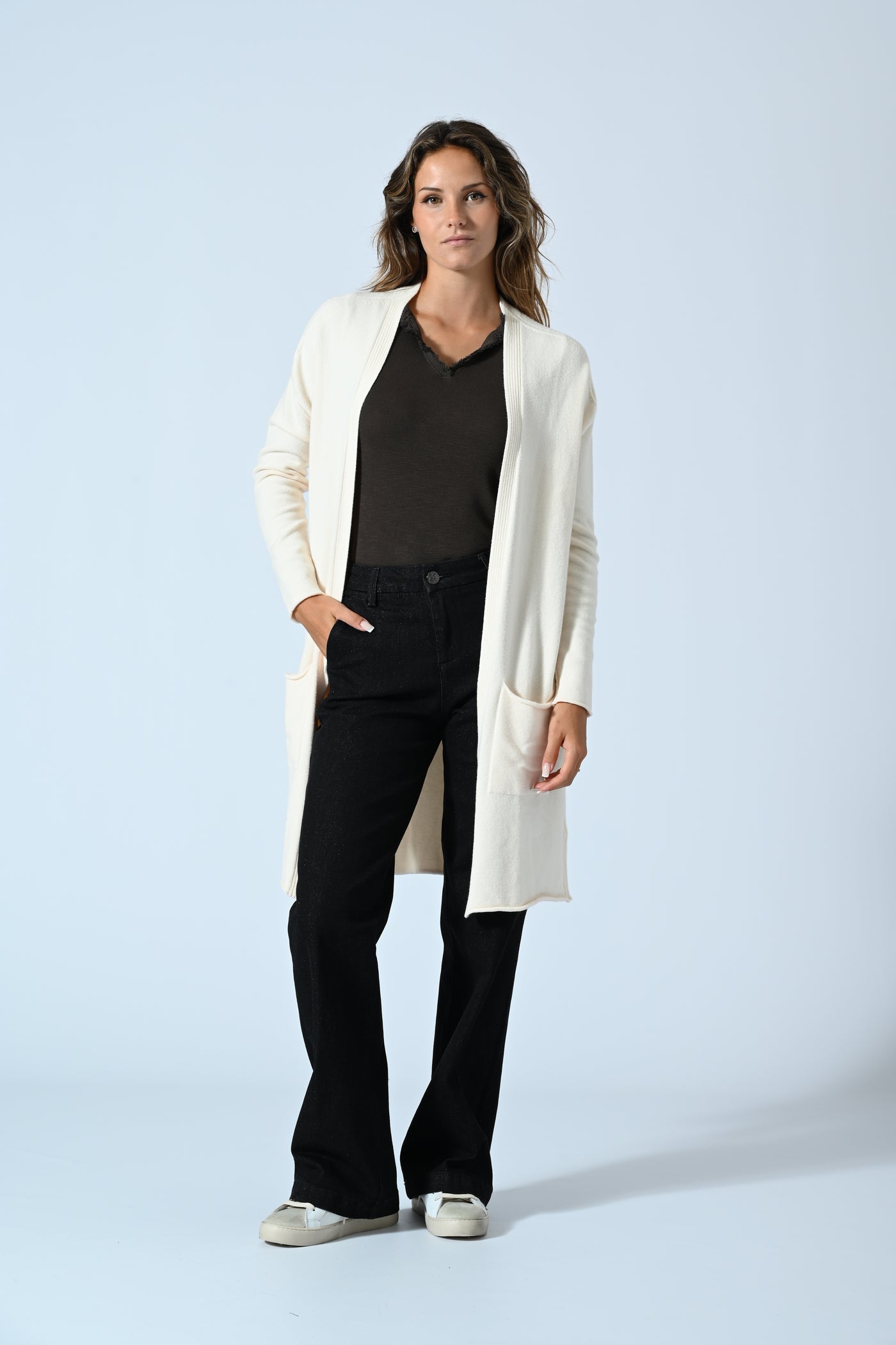 JEANS PALAZZO LUREX