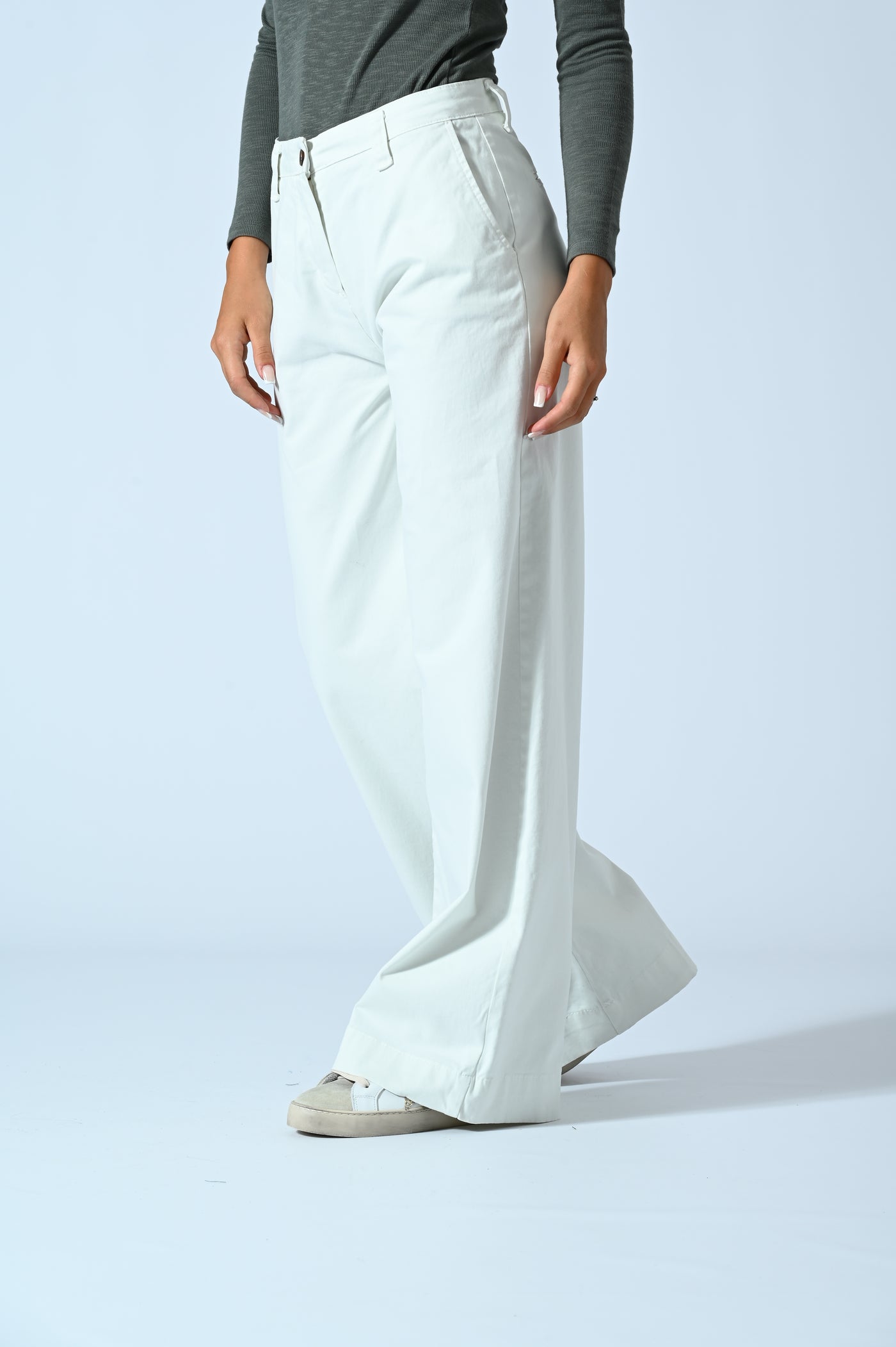 PANT. CHINO PALAZZO COTONE