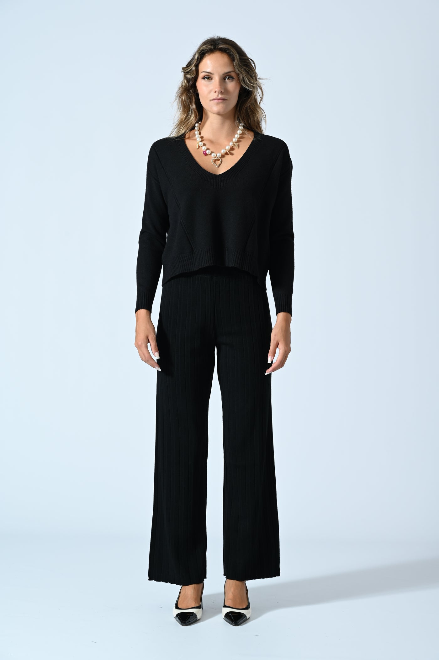 PANT. MAGLIA PLISSE