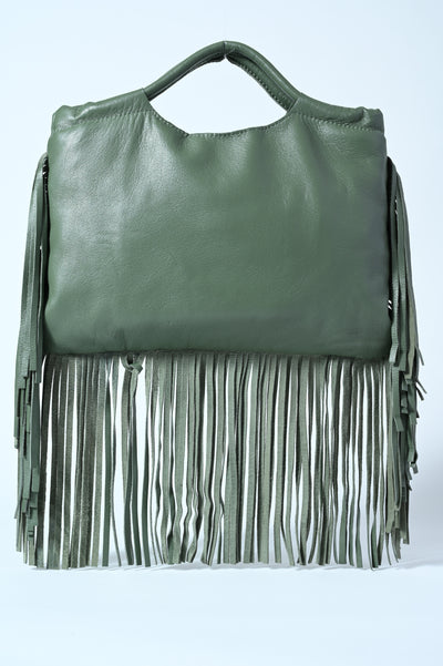 BORSA FRANGE VERA PELLE