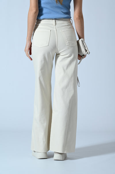 PANT. PALAZZO SFRANG. COTONE