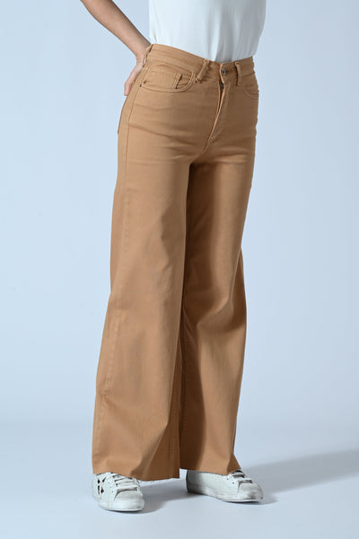 PANT. PALAZZO SFRANG. COTONE