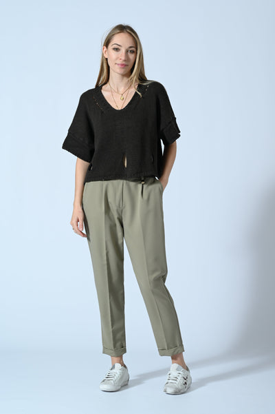 MAGLIA CROP OVER STRAPPI