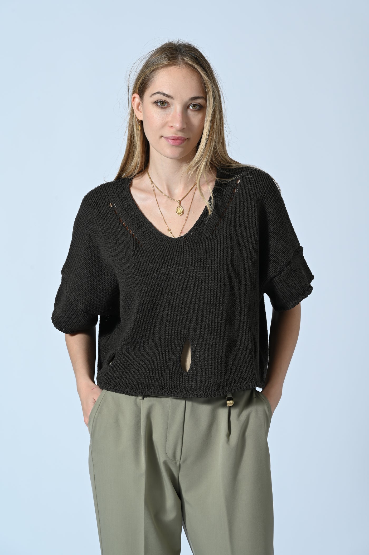 MAGLIA CROP OVER STRAPPI