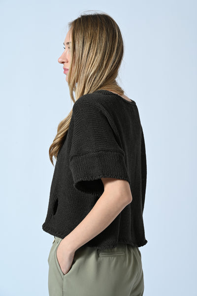 MAGLIA CROP OVER STRAPPI
