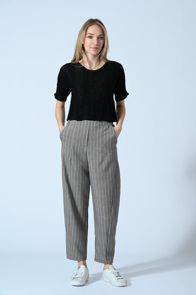 MAGLIA CROP JACQUARD LUREX