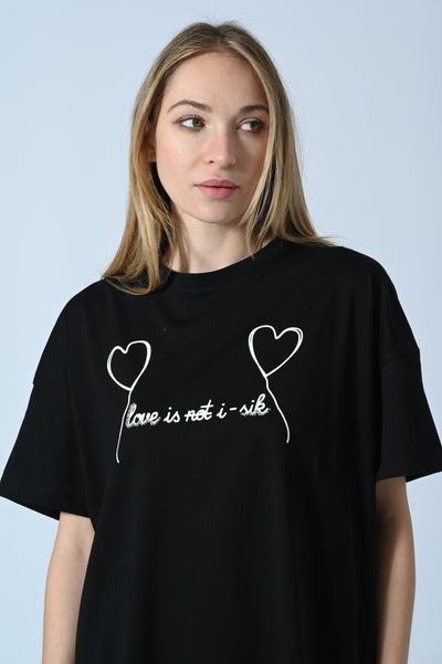 T-SHIRT RICAMO NOT I-SIK