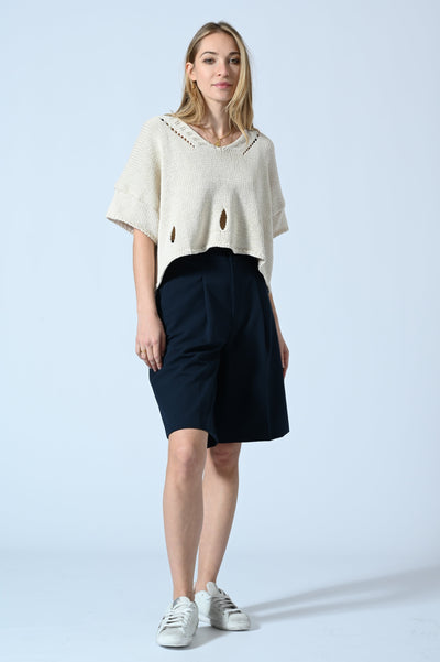MAGLIA CROP OVER STRAPPI
