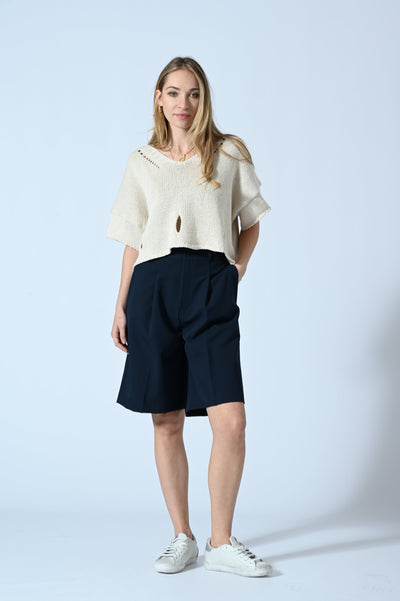 MAGLIA CROP OVER STRAPPI