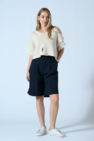 MAGLIA CROP OVER STRAPPI