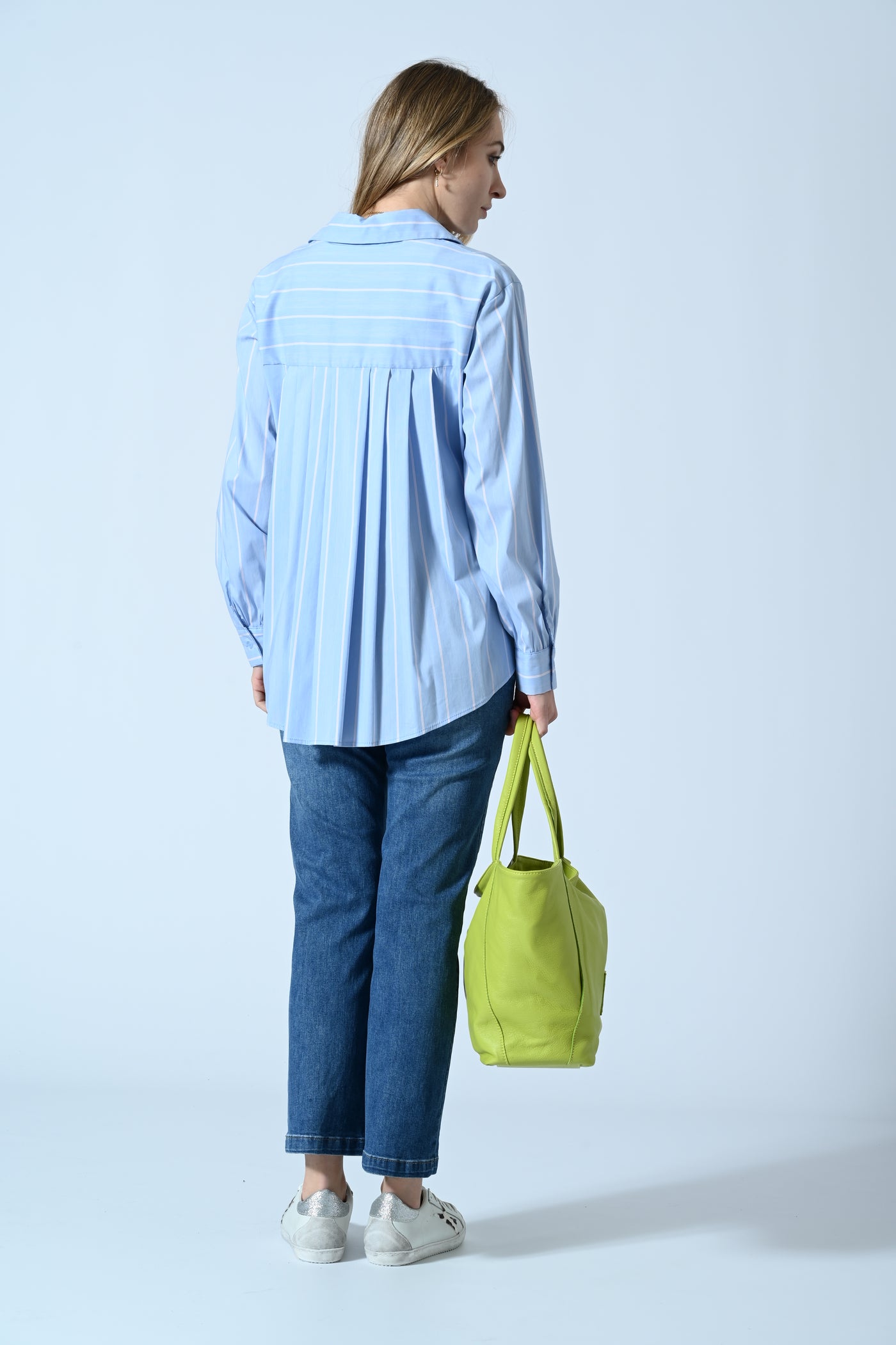CAMICIA RIGA DIETRO PIEGHE