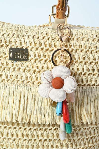 SHOPPING RAFFIA MAN. BAMBOO