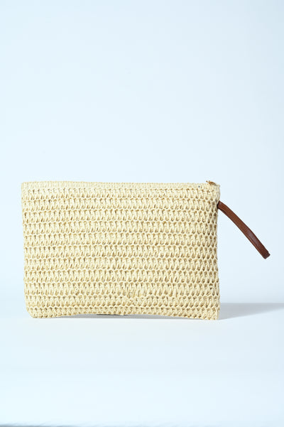 POCHETTE RAFFIA