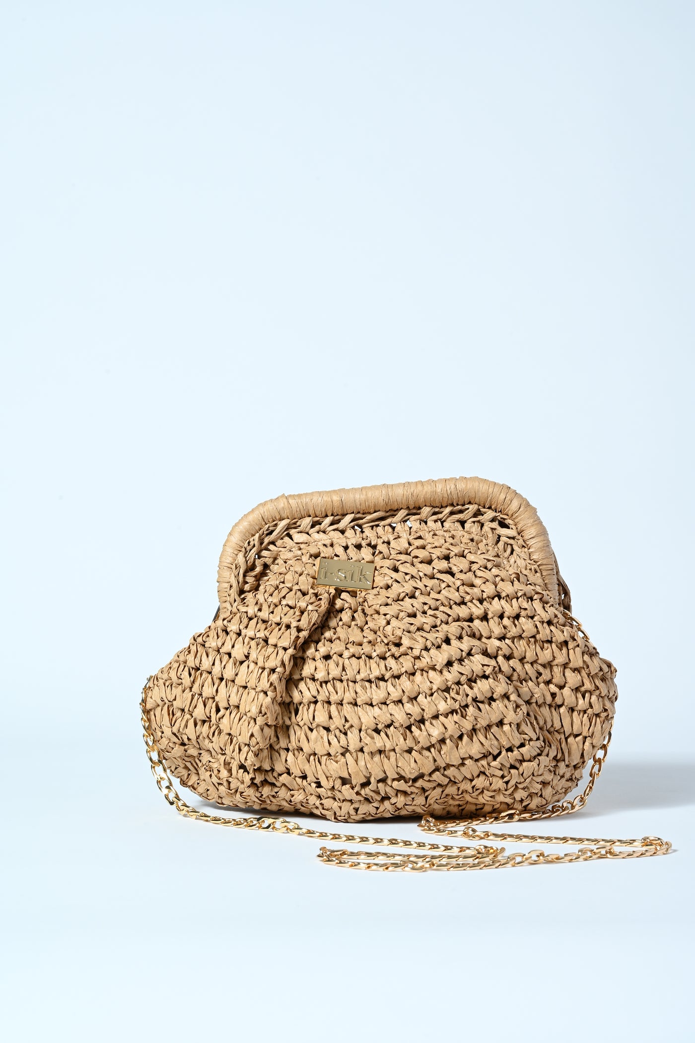 BORSA POUCHE RAFFIA