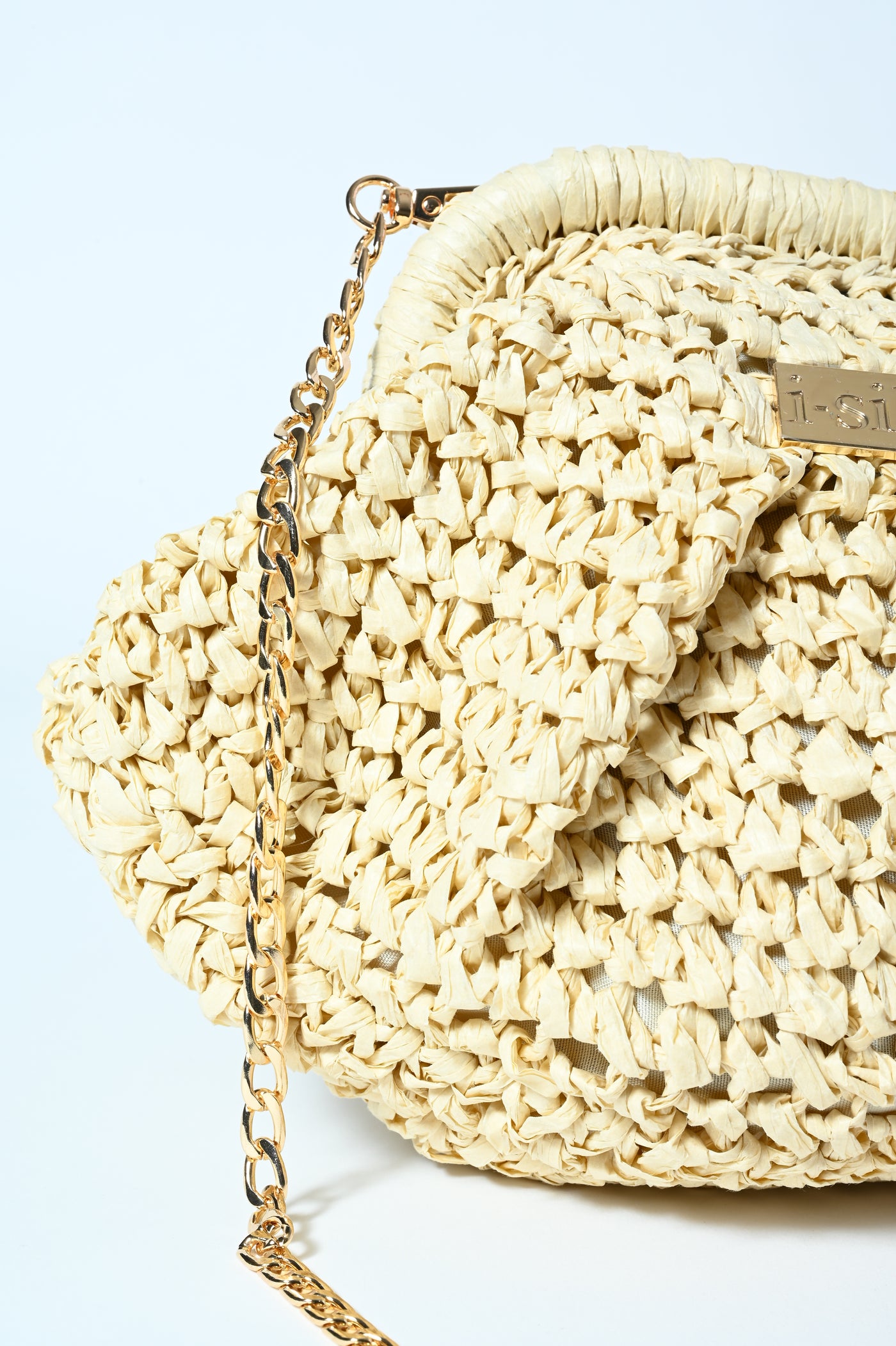 BORSA POUCHE RAFFIA